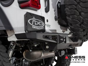 Jeep Wrangler JL Rear Bumper w/ Backup Sensors - Stealth Fighter Jeep Wrangler JL Rear Bumper w/ Backup Sensors - Stealth Fighter